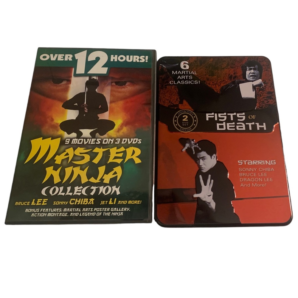 Master Ninja & Fists of Death Bruce Lee DVD 15 Movies Five-Disc Collection